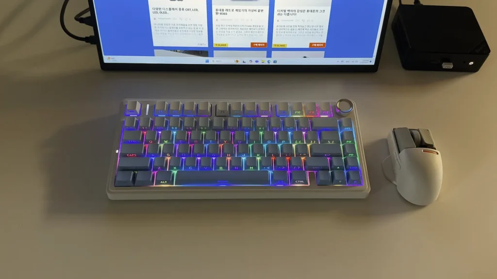 F75 독거미 기계식 키보드 RGB