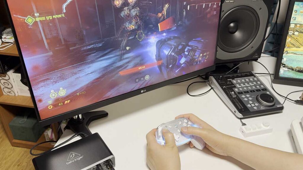 메카닉 G5 pro와 터보버튼